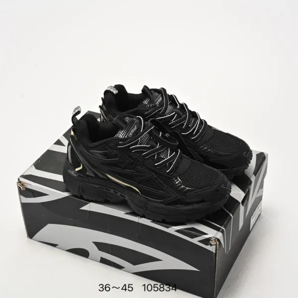 Off-White x Asics Gel-Kayano 14 Black Gold Sneakers - 1