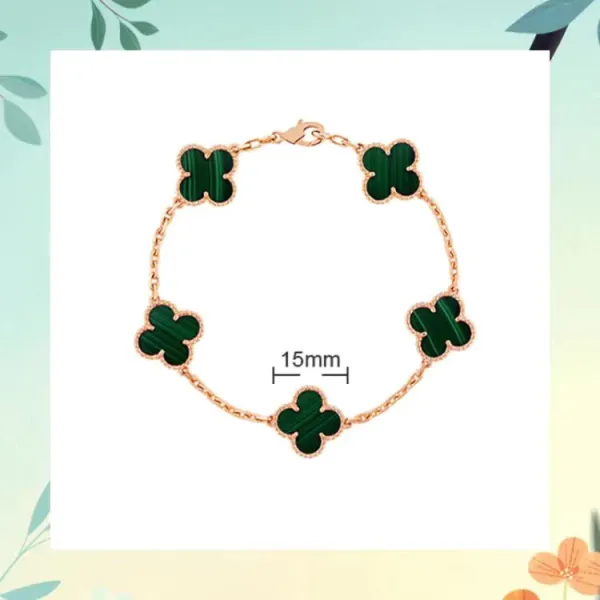 Van Cleef & Arpels Alhambra Five Motifs Red Coral Bracelet - 9