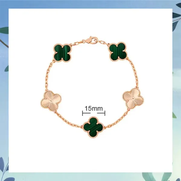Van Cleef & Arpels Alhambra Five Motifs Red Coral Bracelet - 18