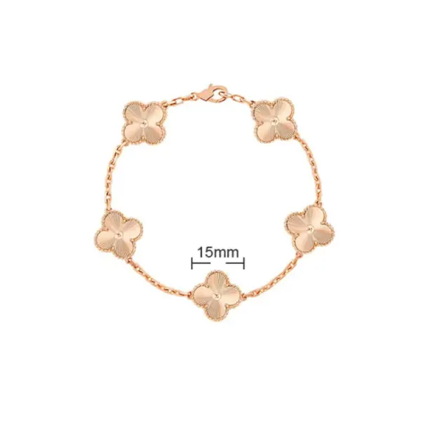 Van Cleef & Arpels Alhambra Five Motifs Red Coral Bracelet - 13