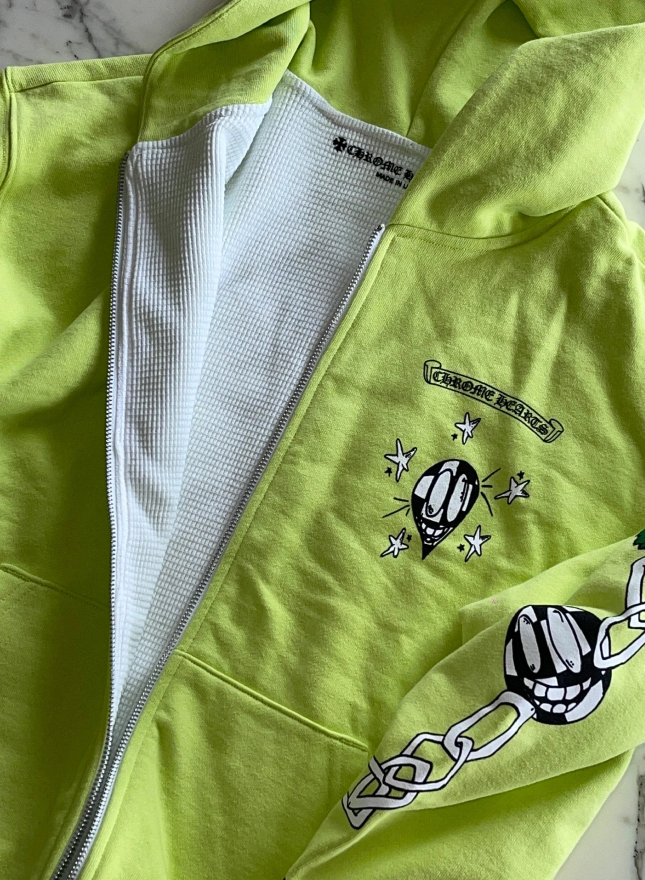 Chrome Hearts Matty Boy Green Zip-Up Hoodie