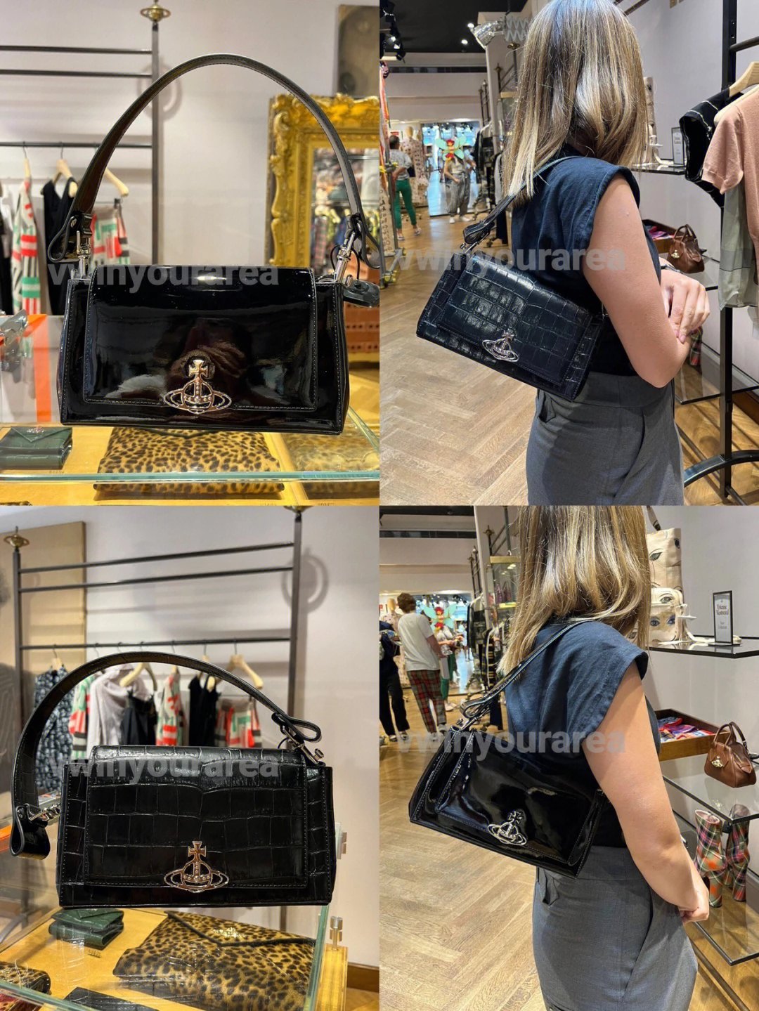 Vivienne Westwood Orb Flap Shoulder Bag