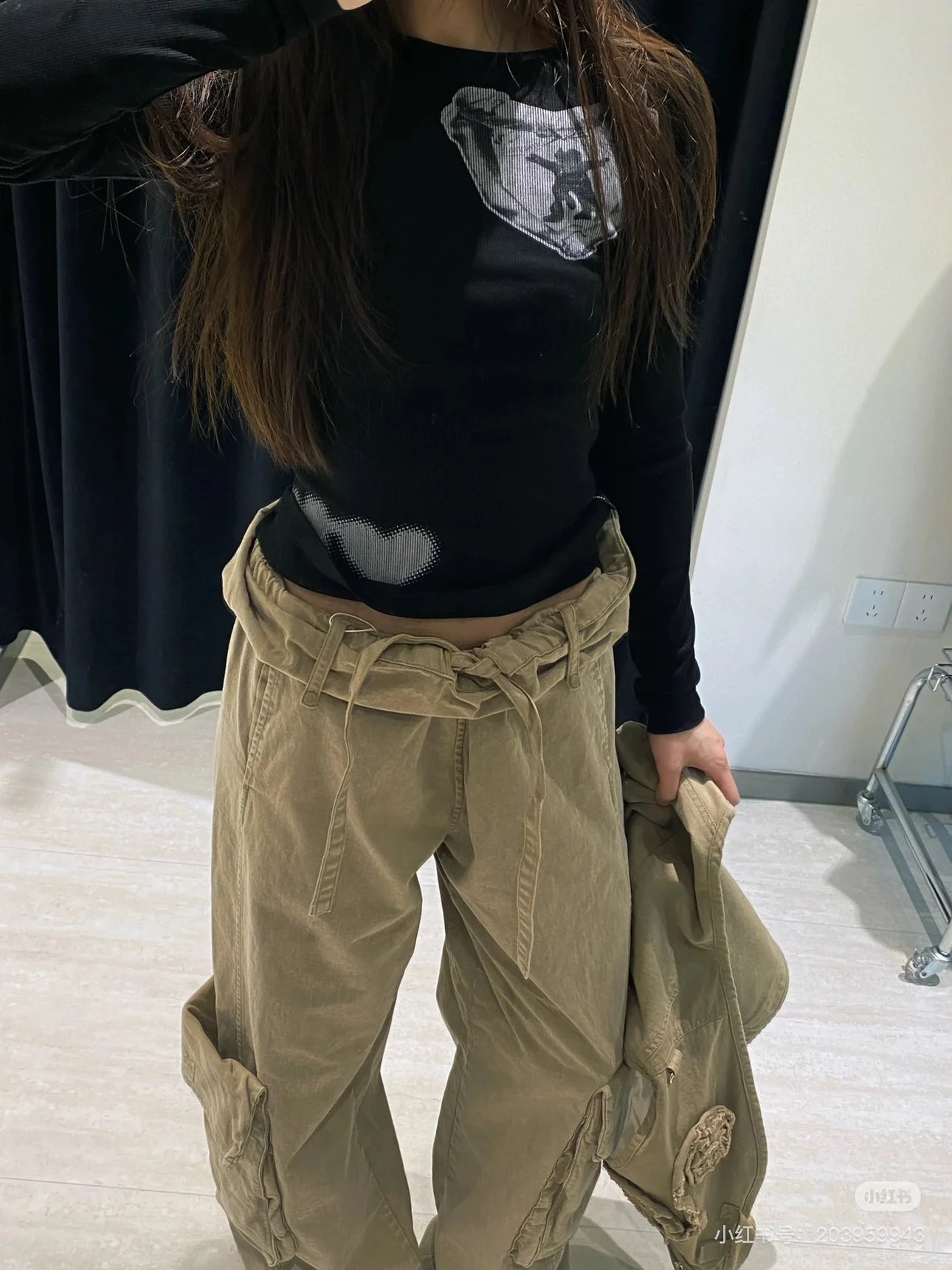 Drawstring Cargo Pants