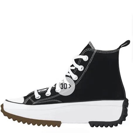 Converse Sneakers Run Star Hike Platform — Black high
