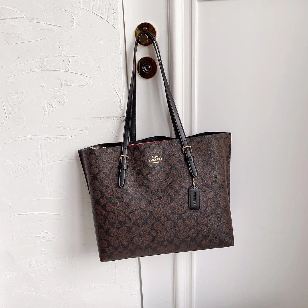 New COAC * 1665 Women's Tote Bag/Handheld/Single Shoulder with Zipper Interlayer Size 34.29.11 Available in Stock