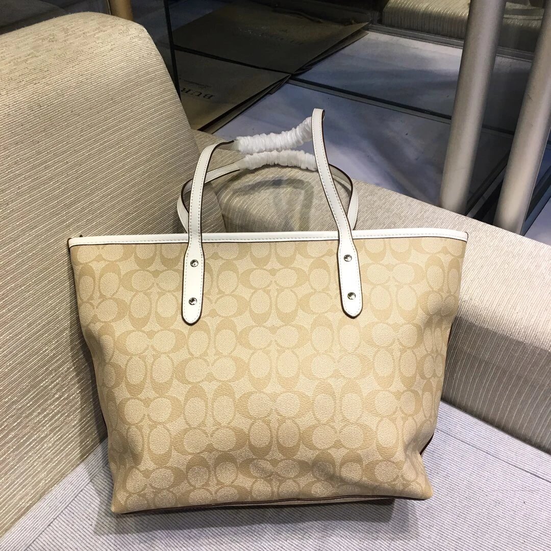COAC女包蔻托特包大号购物袋单面子母包单肩拉链手提包妈咪袋 2
