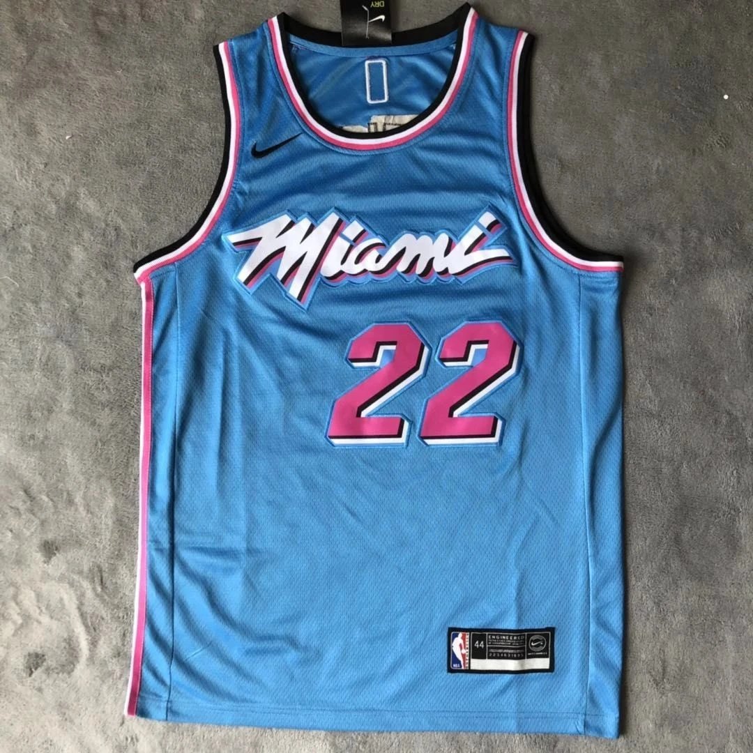 巴特勒22号热火蓝色球衣  NBA刺绣篮球运动背心 - 133383