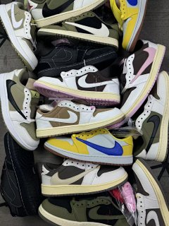 【 Original XC Version Headpiece Crafted with Brushed Rubber Shoe Pads and Brushed Wax Laces 】 Limited Quantity Inventory Order Air Jordan AJ1 Low OG SP TS Co branded Inverted Hook Low Top Sneakers Board Shoes Casual Shoes Couple's Men's and Women's Shoes
