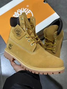 thumbnail for [Factory Special Cost-effective Version] Rhubarb Boots Kick Not Bad High-top Boots Suede Rubber Wear-Resistant Outsole Honeycomb Sponge Insole Midsole Steel Stamp Couple Men's and Women's Shoes