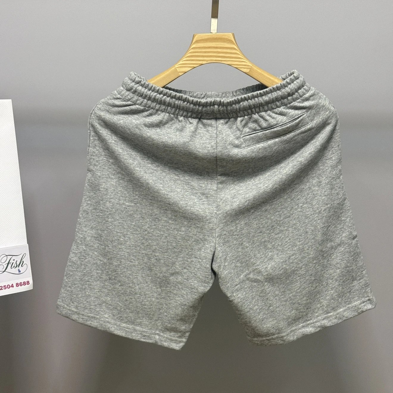9105色入法式纯色运动裤24夏季新品男士休闲松紧腰头棉质弹力休闲裤针织抽绳短裤潮GH8274 2
