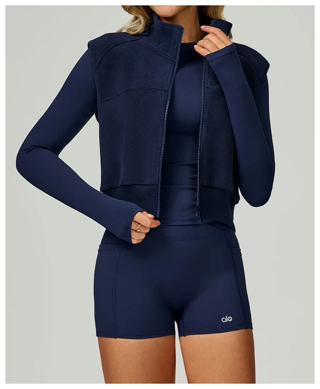 Alo Yoga Vests Fleece Zip-Up Vest product detail image 31