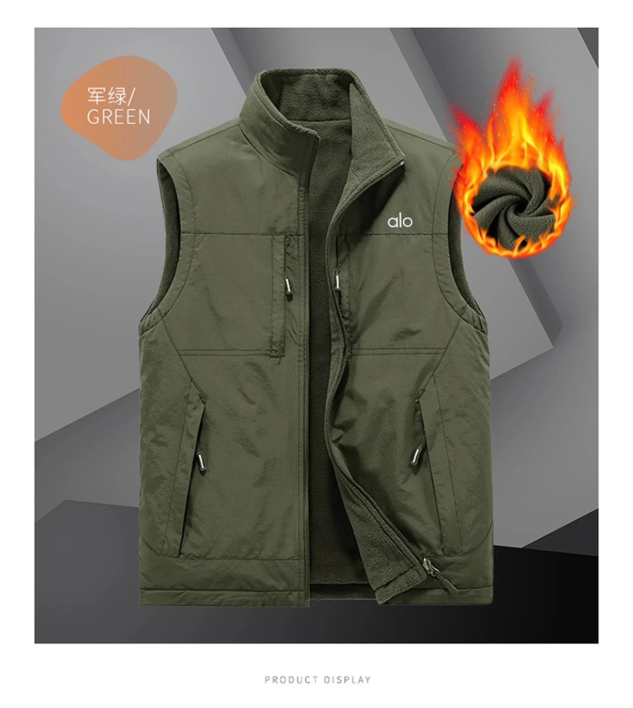 Alo Fleece-Lined Insulated Vest Black - 19
