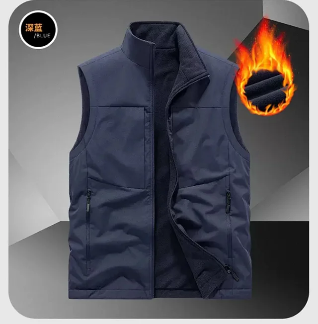 Alo Vests Fleece-Lined Zip Vest with Stand Collar product detail image 17