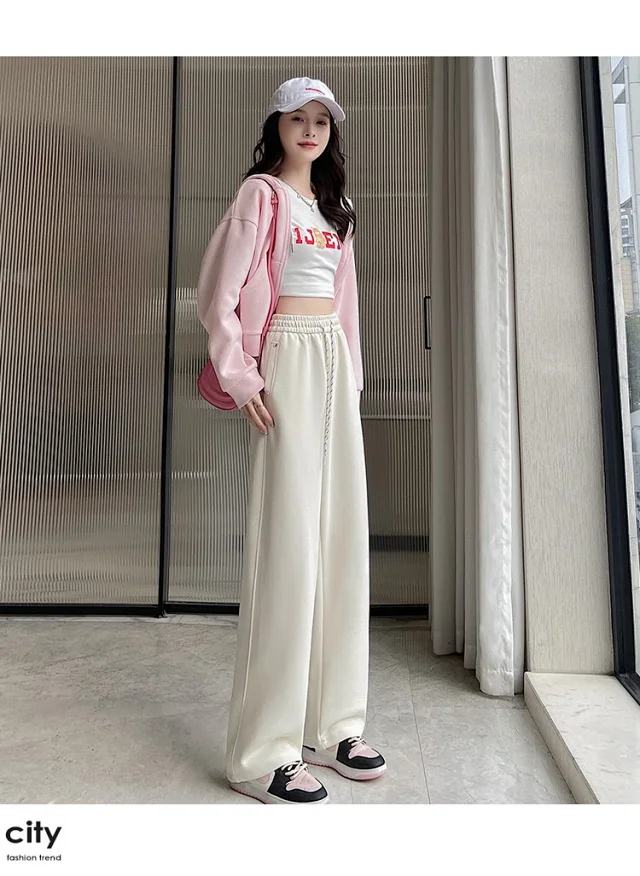 Alo Trousers Wide-leg drawstring with rivet pockets product detail image 14