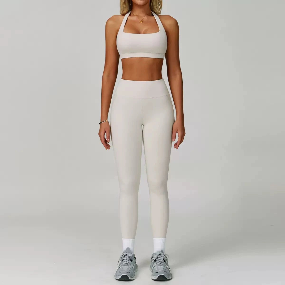 Alo Yoga High-Waisted Flare Leggings Navy Activewear Set - 11