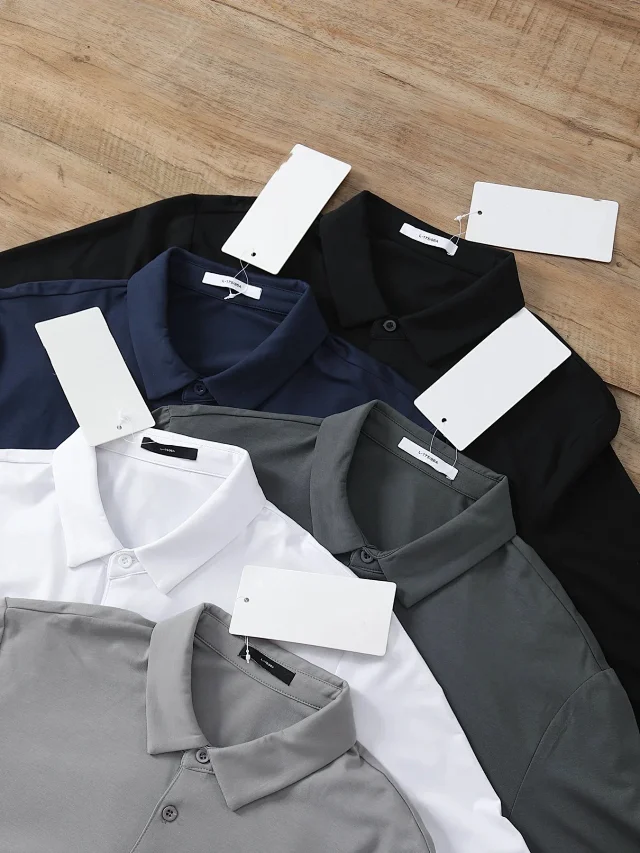 Unbranded T-Shirts Long-Sleeve Collared Polo Shirt product detail image 9