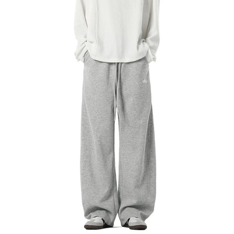 Alo Yoga Trousers Fleece-Lined Wide-Leg Sweatpants image 4