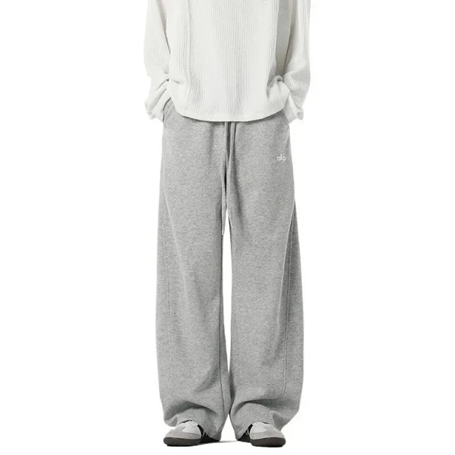 Alo Yoga Trousers Fleece-lined wide-leg drawstring product detail image 4