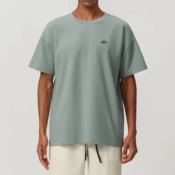 Alo Yoga Essential Oversized T-Shirt Sage Green T-Shirt - 1