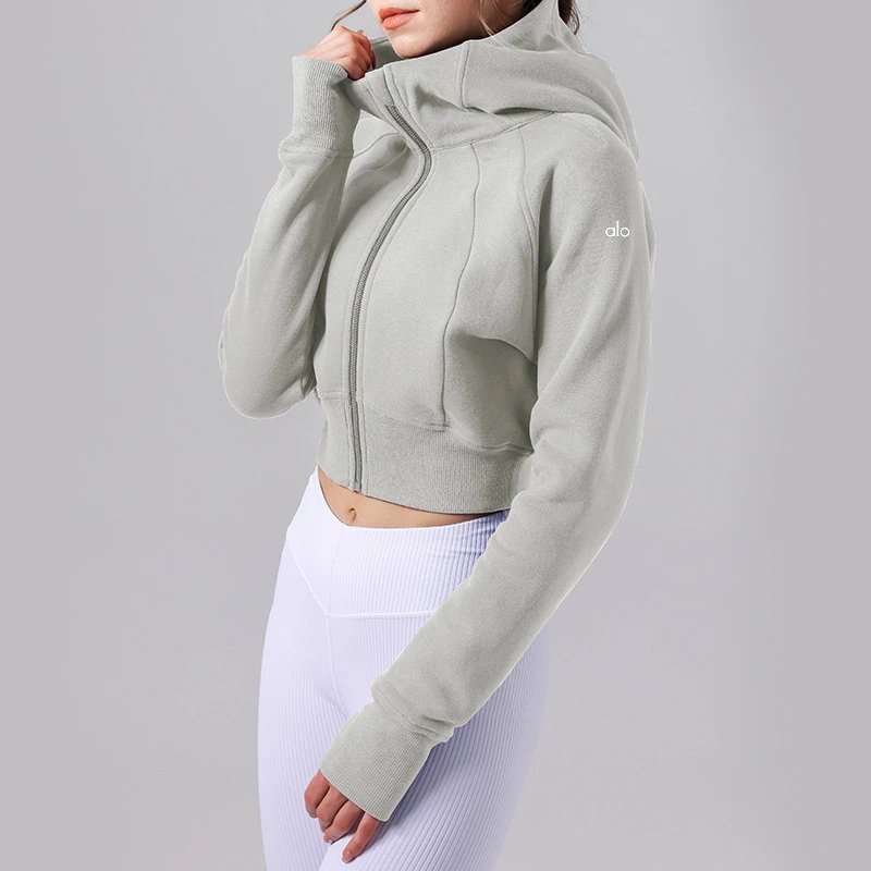 Yoga Hooded Fleece Zip Hoodie Women's photo 4