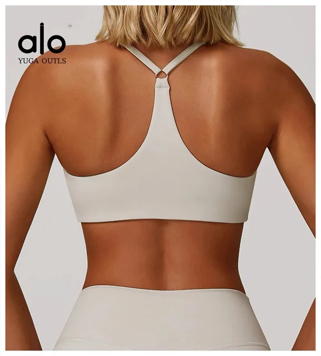 Alo Yoga Underwear Strappy keyhole-back sports bra product detail image 23