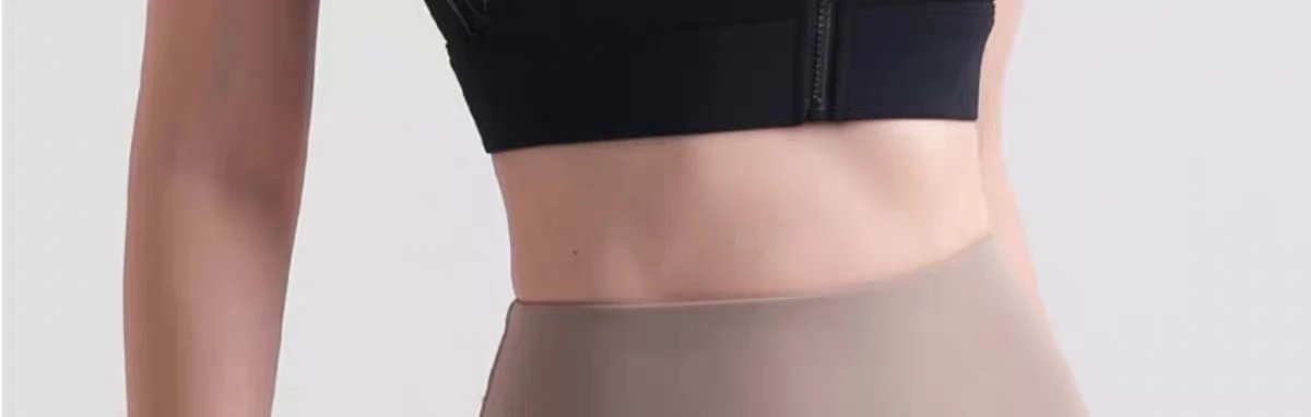 Design Zip-Front Sports Bra in Sky Blue Activewear - 38