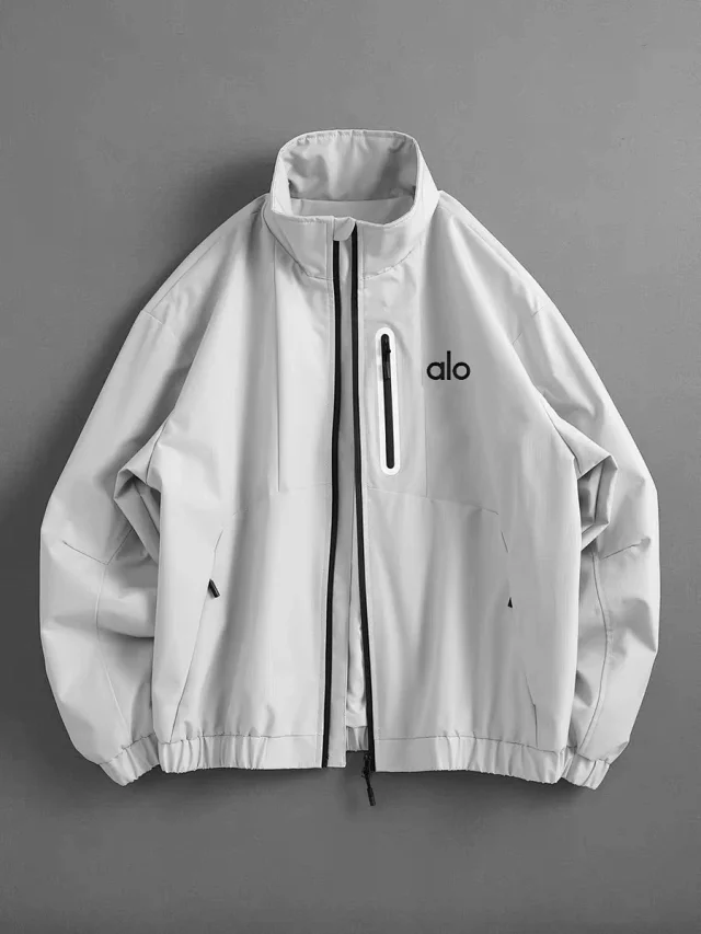 Alo Jackets Stand-Collar Zip Jacket with Chest Pocket product detail image 10