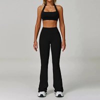 Advanced Black – Bra, Bell-bottom Pants 3091