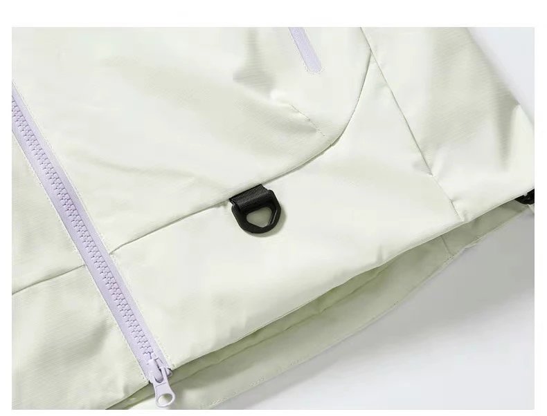 Alo Aurora Purple 3-in-1 Hooded Jacket with Lime Green Liner Outerwear - 33