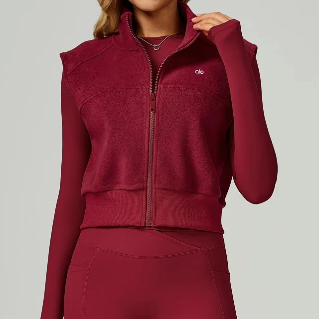 Alo Yoga Vests Fleece Zip-Up Vest product detail image 4