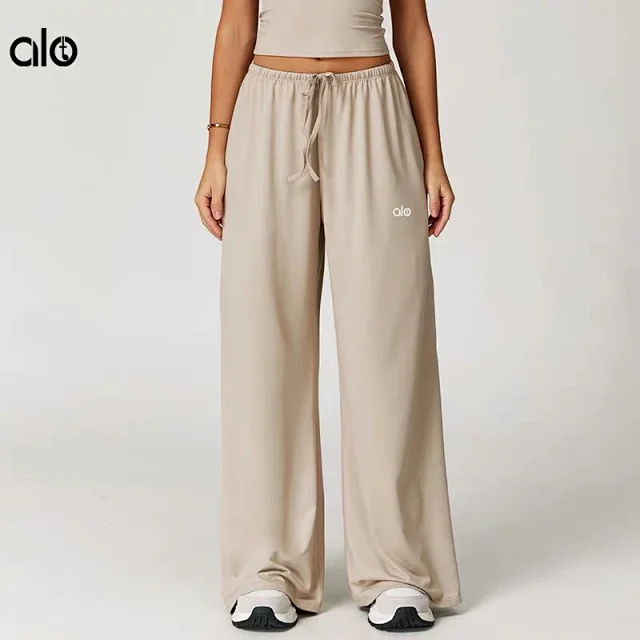 alo Trousers Wide-Leg Drawstring product detail image 1