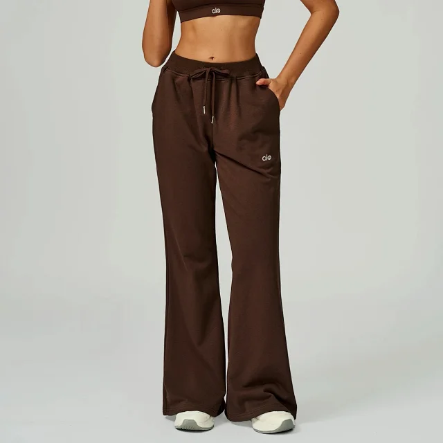 Alo Yoga Trousers Drawstring Wide-Leg Pocket product detail image 5