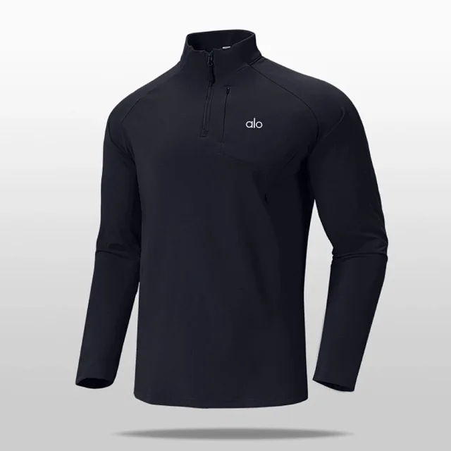 Alo Hoodies & Sweatshirts Long-Sleeve Half-Zip Pullover with Chest Zip Pocket product detail image 7