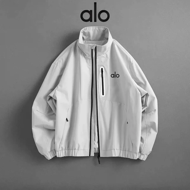 Alo Jackets Stand-Collar Zip Jacket with Chest Pocket product detail image 5