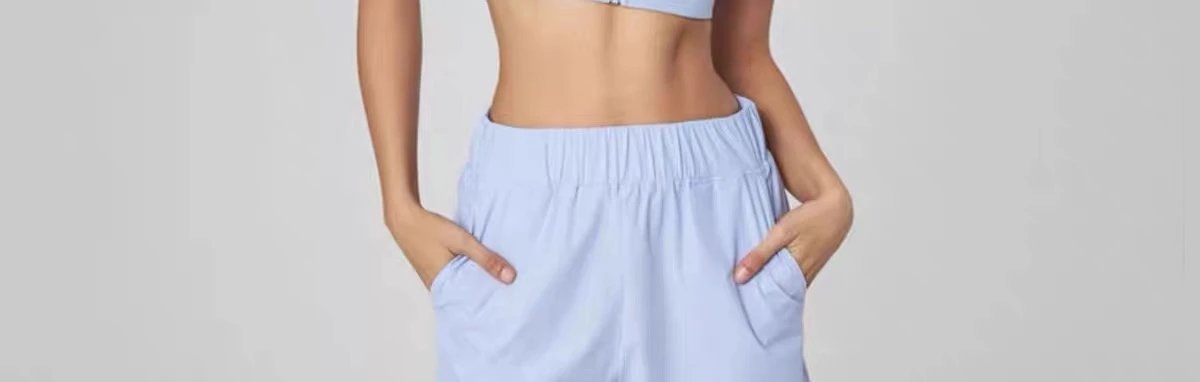 Design Zip-Front Sports Bra in Sky Blue Activewear - 26