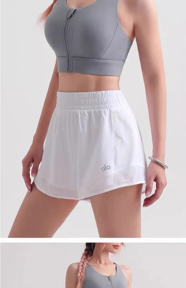 Alo Underwear Front-Zip Crisscross-Back Sports Bra product detail image 32