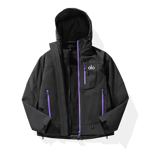 Alo Jackets Hooded 3-in-1 Outdoor Jacket with Fleece Lining product detail image 8