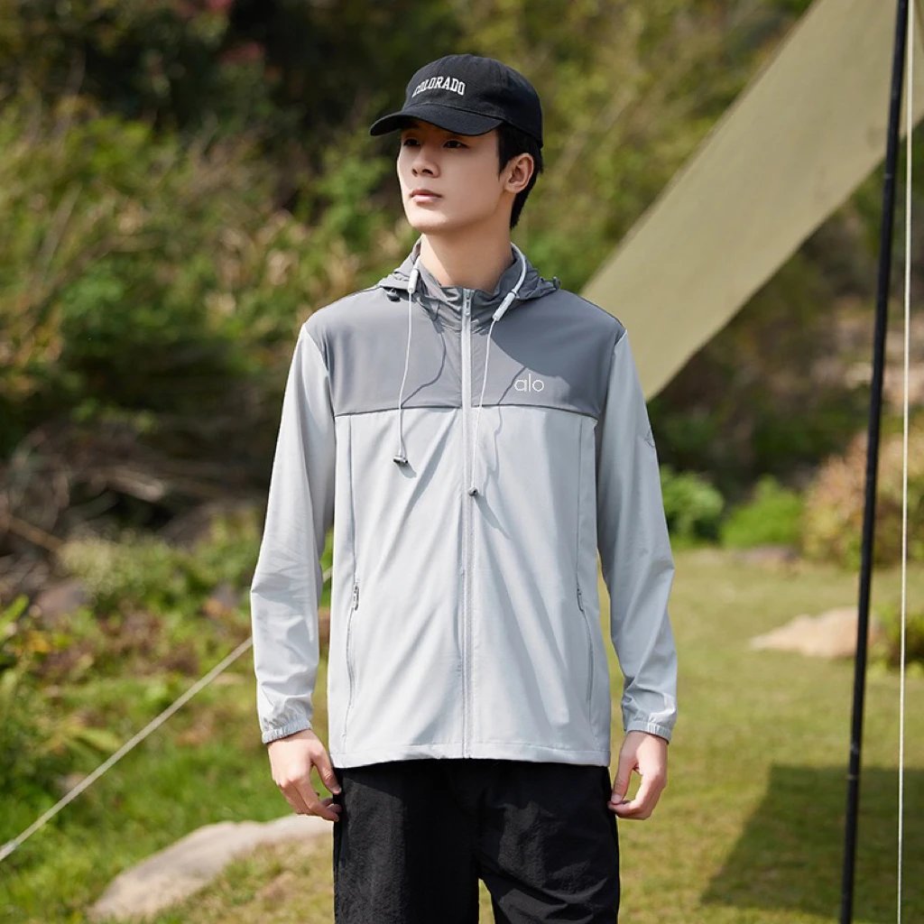 Men's white gray