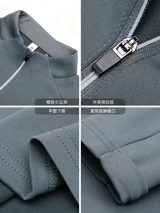 Alo Hoodies & Sweatshirts Men's quarter-zip stand-collar pullover with zip chest pocket product detail image 13