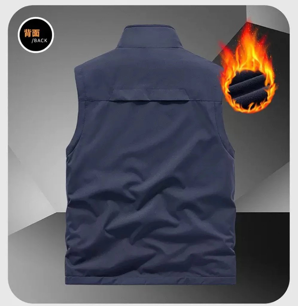 Alo Vests Fleece-Lined Zip Vest with Stand Collar image 3