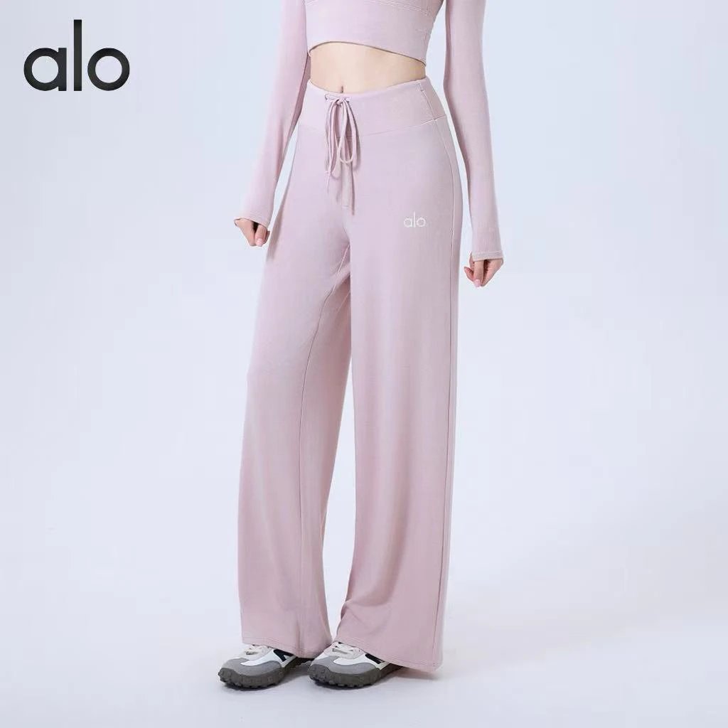 alo Wide-Leg Drawstring Pants 