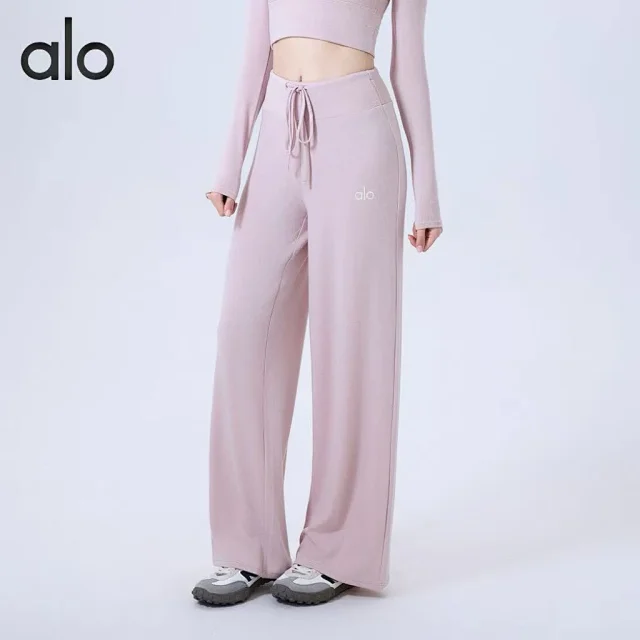 Alo Trousers Wide-Leg Drawstring product detail image 1