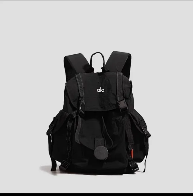 Alo Backpacks Flap backpack with side pockets and buckle straps product detail image 5