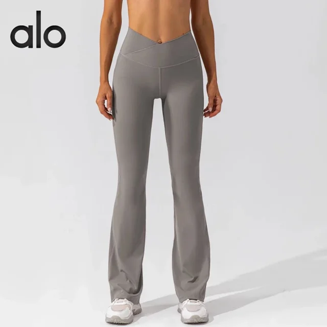 Unbranded Trousers V-Waist Flared Yoga Pants product detail image 3