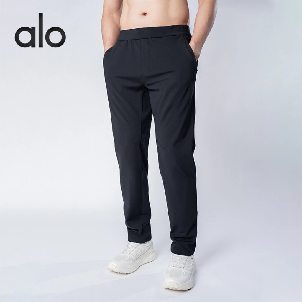ALO new casual sports pants men's padded warm loose business straight pants fitness running pants