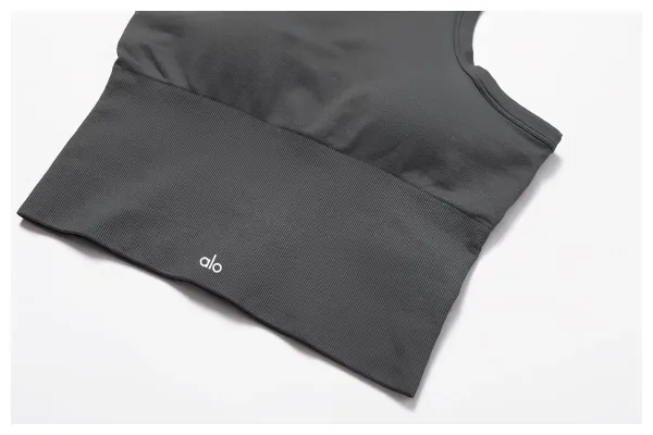 Alo Halter Crop Top Cream Activewear - 43