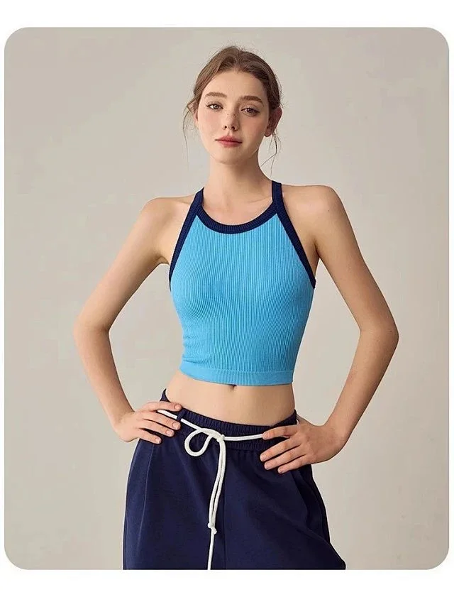 Alo Yoga Vests Ribbed Racerback Cropped Tank Top product detail image 16