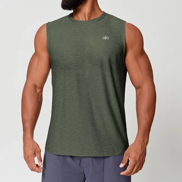 Alo Vests Sleeveless crew-neck performance vest product detail image 1