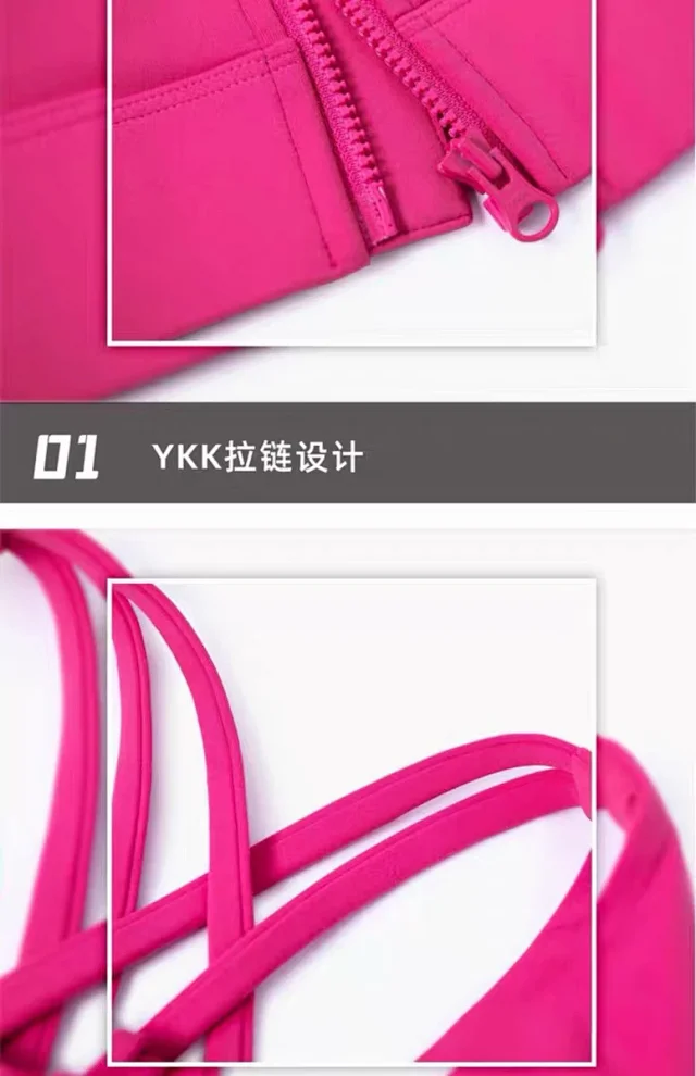 Alo Underwear Front-Zip Crisscross-Back Sports Bra product detail image 52