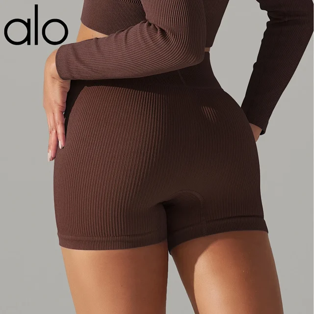 Alo Shorts Ribbed High-Waist Biker product detail image 28